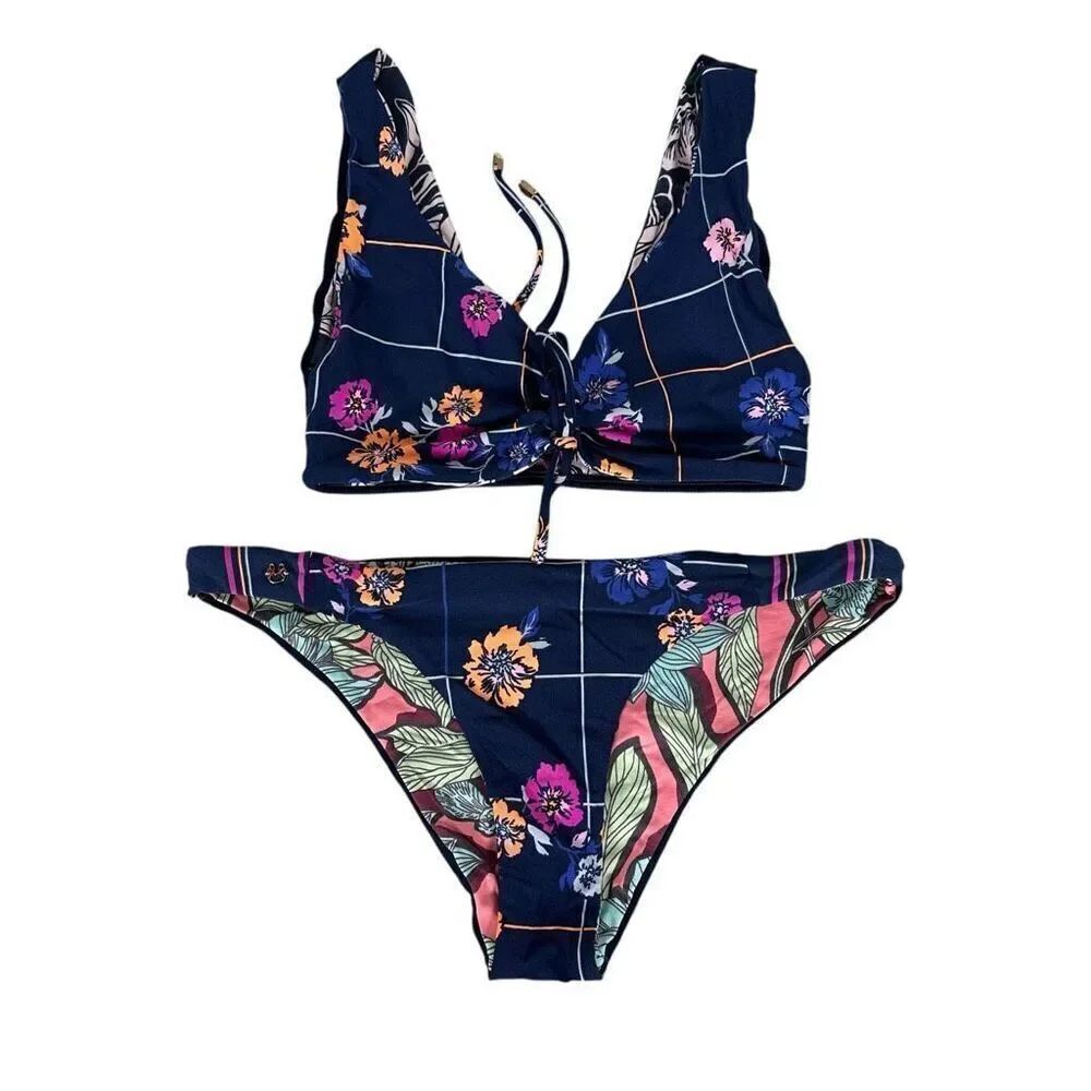 Maaji Reversible Bikini size Blue Large